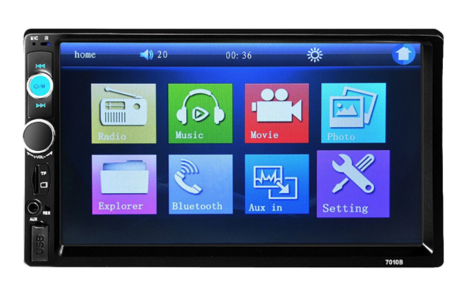Player auto 7010B Touch screen 7″ cu Bluetooth si USB Mp5